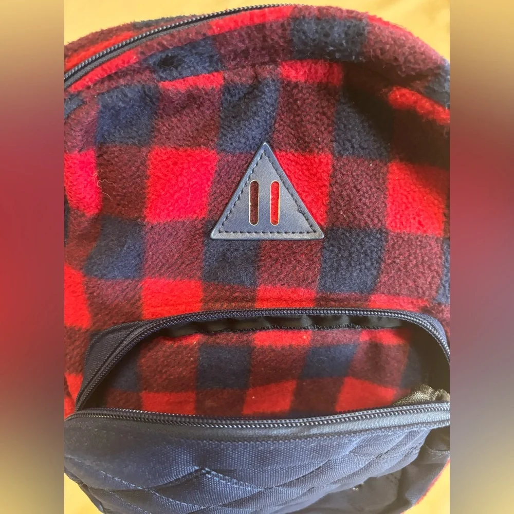 Red and Blue‎ Buffalo Plaid Mini Backpack